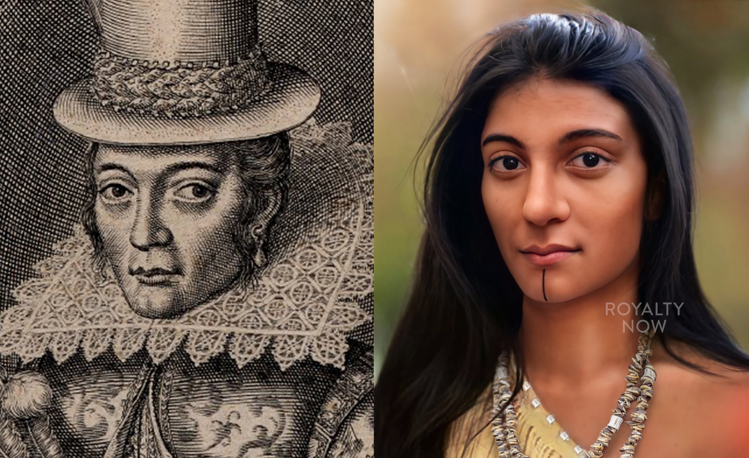 What is the true face of Pocahontas?