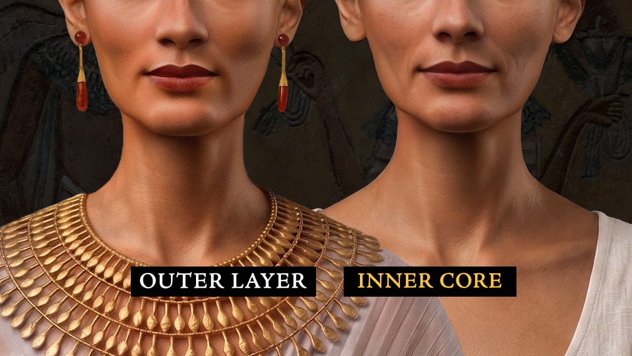 The famous bust of Queen Nefertiti is hiding something – a second face.
